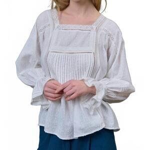 NEW LOUISE MISHA lorelei dobby blouse in cream
